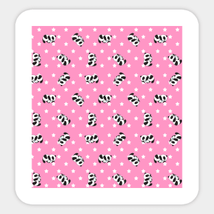 Cute pattern | panda drink milk Sticker